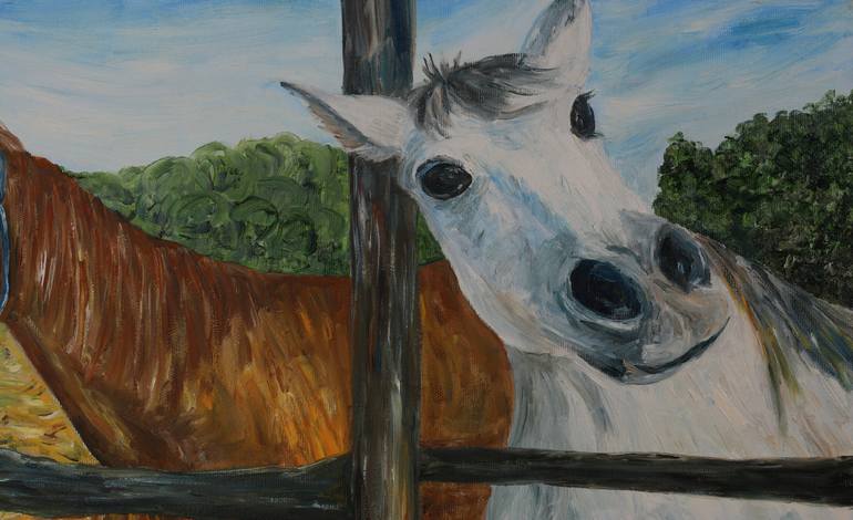 Original Impressionism Animal Painting by Liudmila Sikorskiy