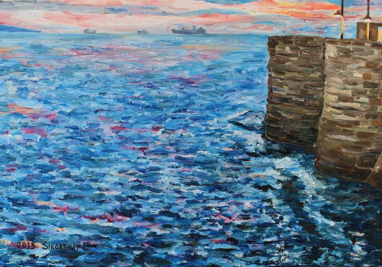 Original Impressionism Landscape Painting by Liudmila Sikorskiy
