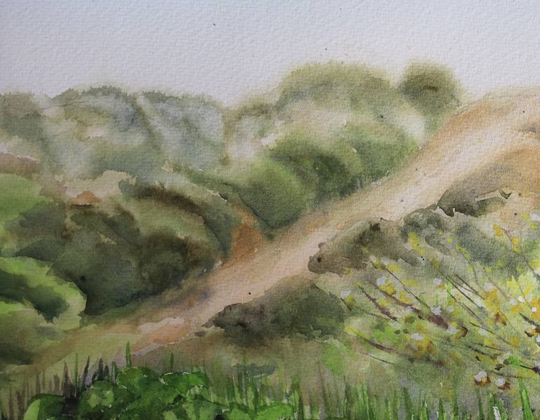 Original Impressionism Landscape Painting by Liudmila Sikorskiy