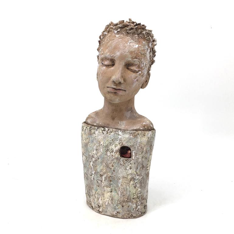 Original Figurative People Sculpture by Mary Kinzel Means