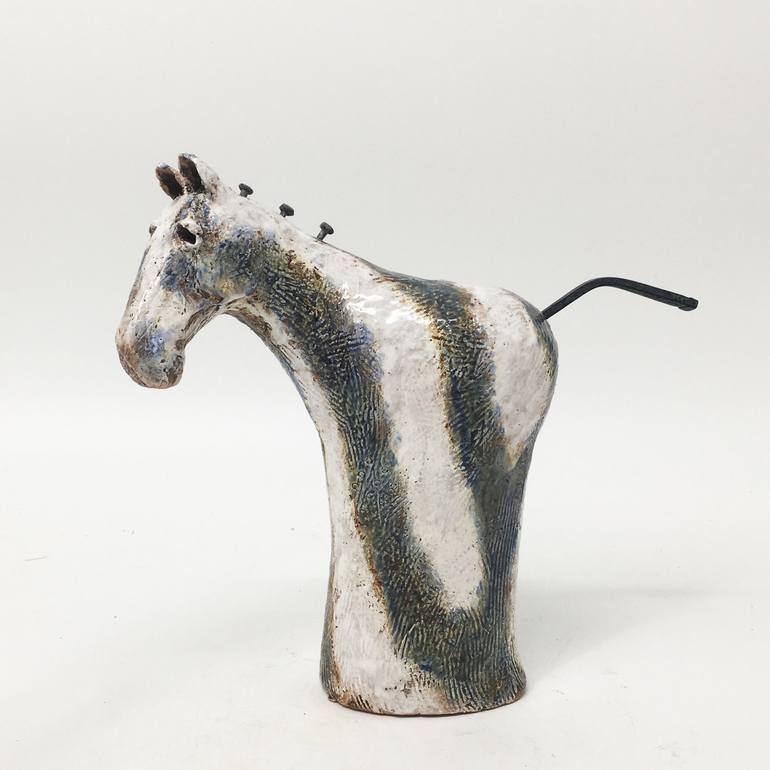 Original Figurative Horse Sculpture by Mary Kinzel Means