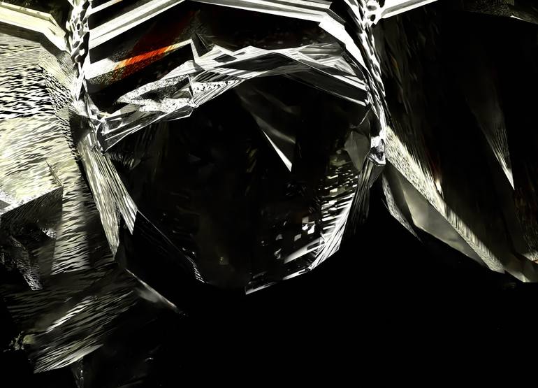Original Black & White Abstract Digital by Timothy Mcgill