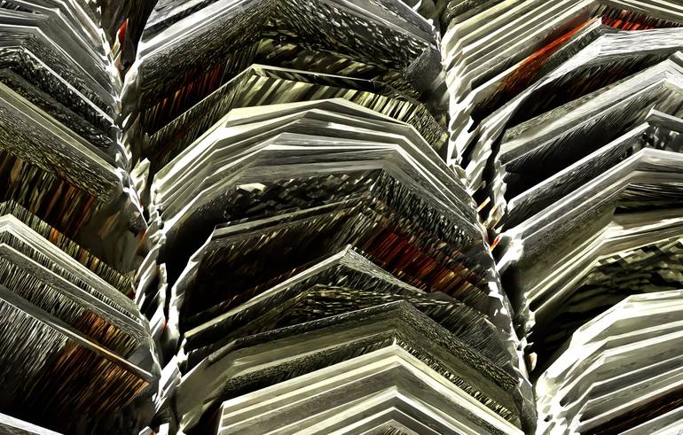 Original Black & White Abstract Digital by Timothy Mcgill