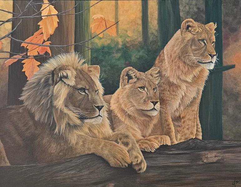 Original Realism Animal Painting by Denise Martens