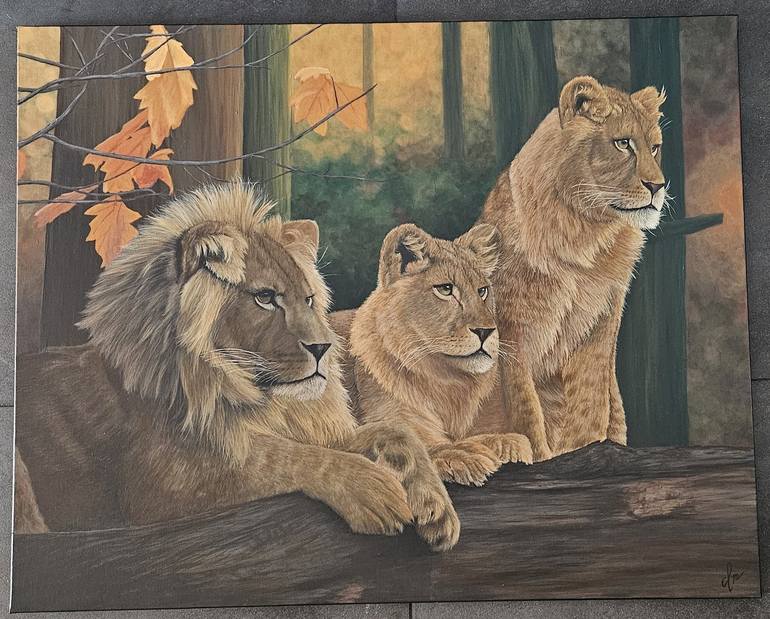 Original Animal Painting by Denise Martens
