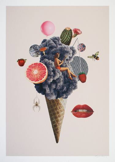 Original Conceptual Food Collage by Angus Vine