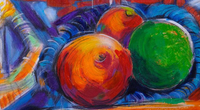Original Abstract Nature Painting by Uiku Kaya Karabiber