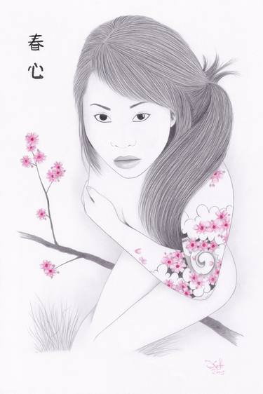 Print of Floral Drawings by Kelt Eurasia