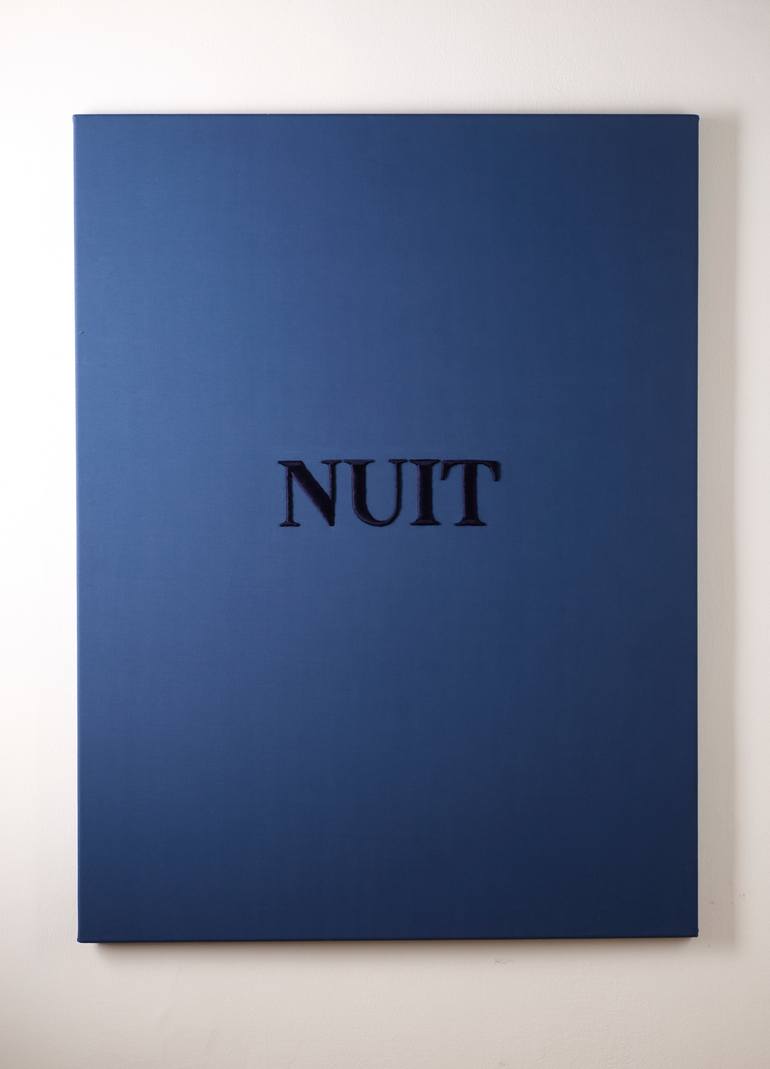 Original Minimalism Calligraphy Mixed Media by Sophie Liard