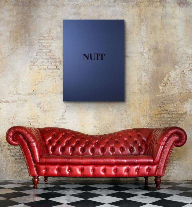 Original Minimalism Calligraphy Mixed Media by Sophie Liard