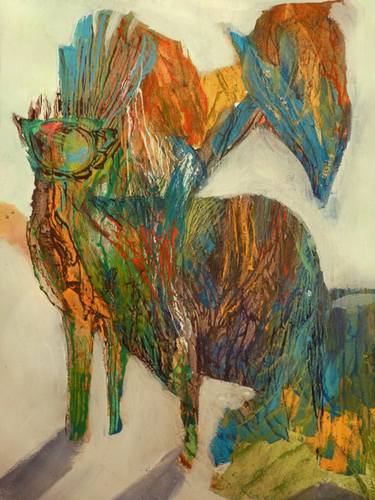 Original Abstract Expressionism Animal Drawings by Aleksandra Bouquillon