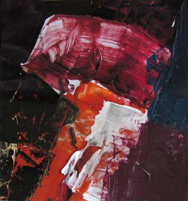 Original Abstract Expressionism Abstract Collage by Aleksandra Bouquillon