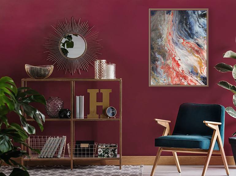 Original Abstract Expressionism Abstract Painting by Iryna Baklanova