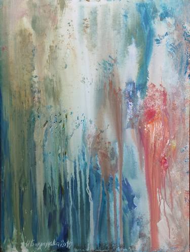 Under Rain Transformation Abstract Original Painting thumb