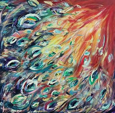 Original Abstract Expressionism Abstract Paintings by Iryna Baklanova