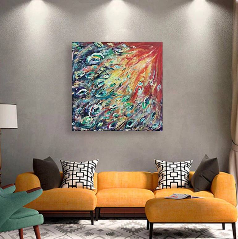 Original Abstract Expressionism Abstract Painting by Iryna Baklanova