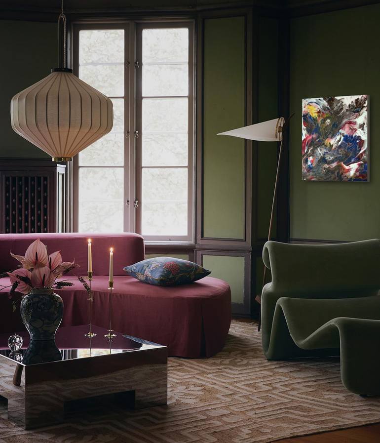 Original Abstract Expressionism Abstract Painting by Iryna Baklanova