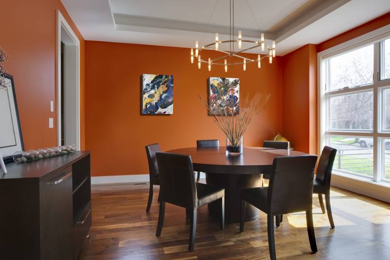 Original Abstract Expressionism Abstract Painting by Iryna Baklanova