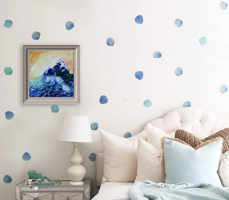 Original Expressionism Seascape Painting by Iryna Baklanova