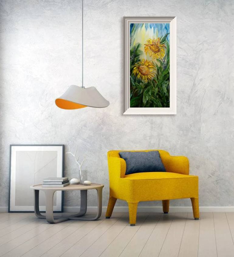 Original Abstract Floral Painting by Iryna Baklanova