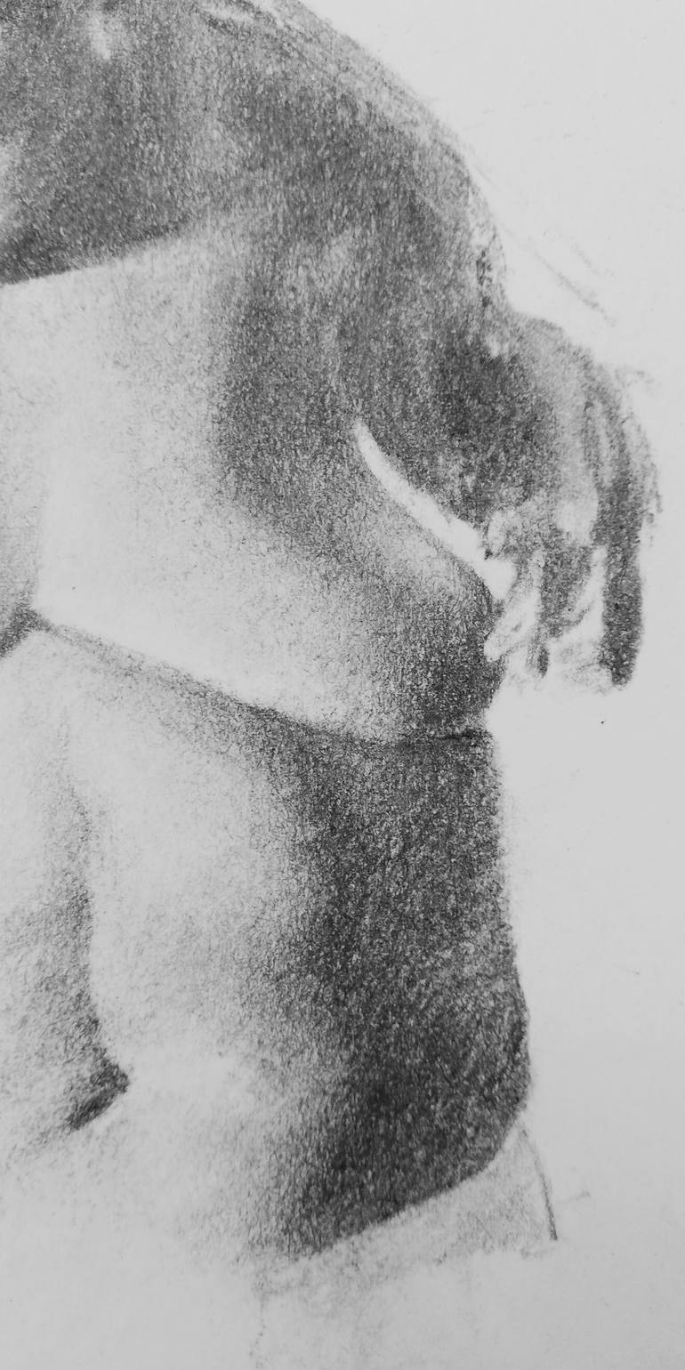 Original Figurative Erotic Drawing by Yair Ramírez