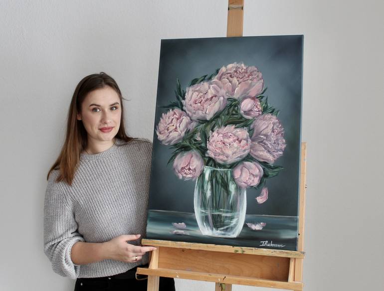 Original Floral Painting by Liza Illichmann