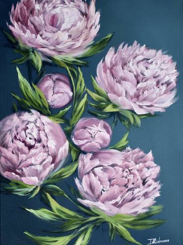 Original Fine Art Floral Paintings by Liza Illichmann