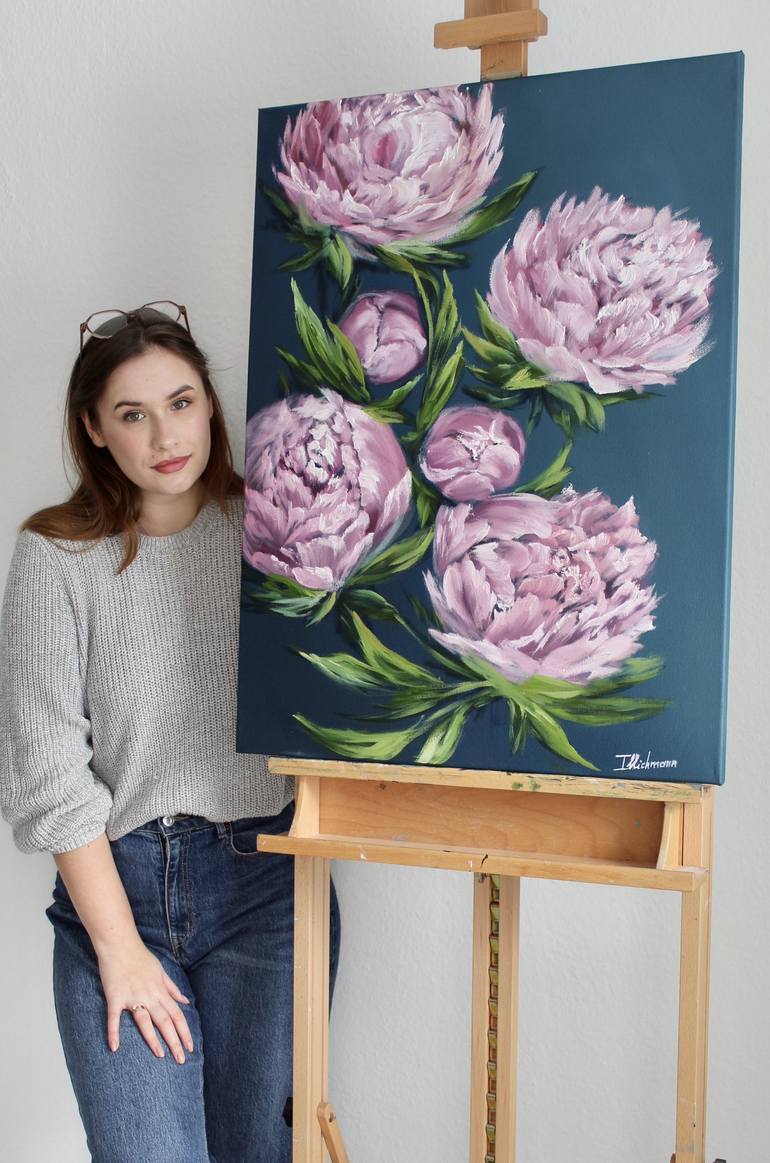 Original Floral Painting by Liza Illichmann