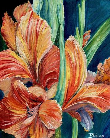 Original Realism Floral Paintings by Liza Illichmann