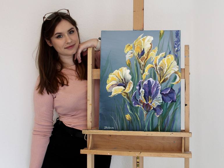 Original Photorealism Floral Painting by Liza Illichmann