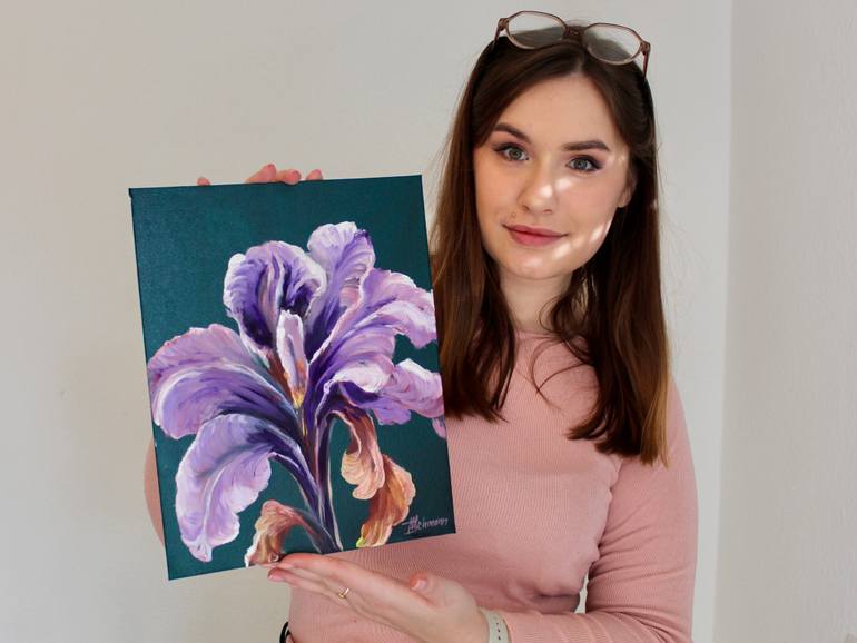 Original Conceptual Floral Painting by Liza Illichmann