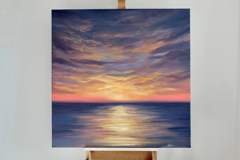 Original Fine Art Seascape Painting by Liza Illichmann