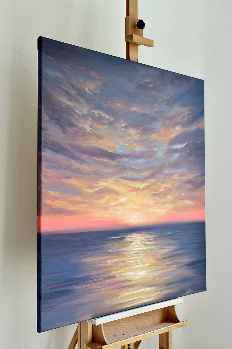 Original Fine Art Seascape Painting by Liza Illichmann