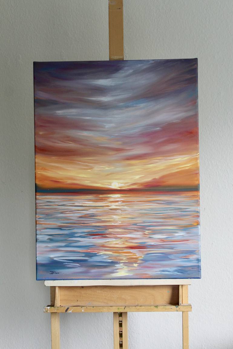 Original Fine Art Seascape Painting by Liza Illichmann