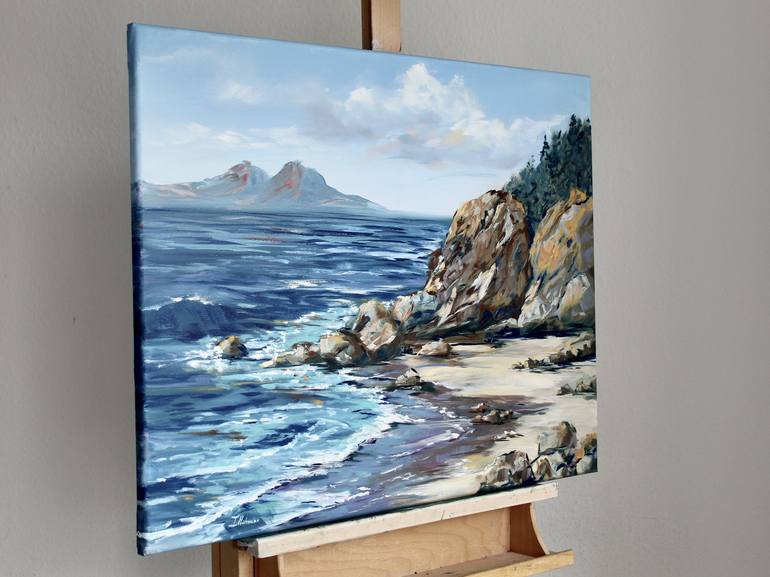 Original Photorealism Beach Painting by Liza Illichmann