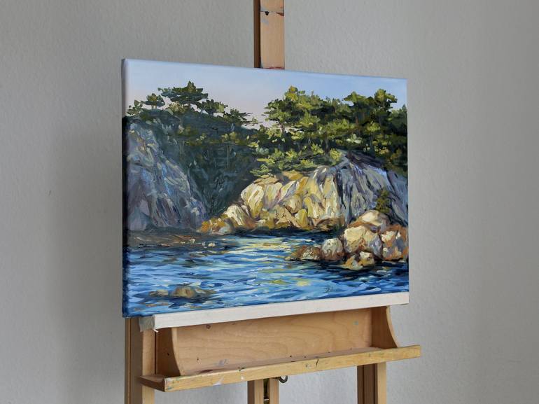 Original Impressionism Seascape Painting by Liza Illichmann