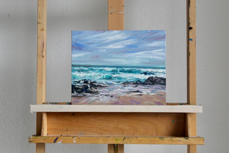 Original Impressionism Seascape Painting by Liza Illichmann