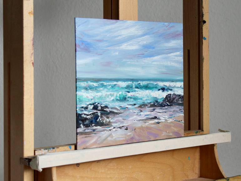 Original Impressionism Seascape Painting by Liza Illichmann