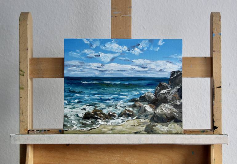 Original Impressionism Seascape Painting by Liza Illichmann