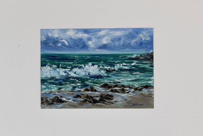 Original Impressionism Seascape Painting by Liza Illichmann