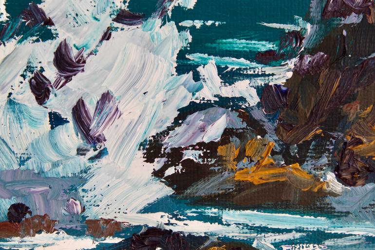 Original Impressionism Seascape Painting by Liza Illichmann