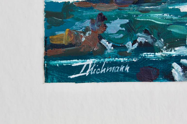 Original Impressionism Seascape Painting by Liza Illichmann