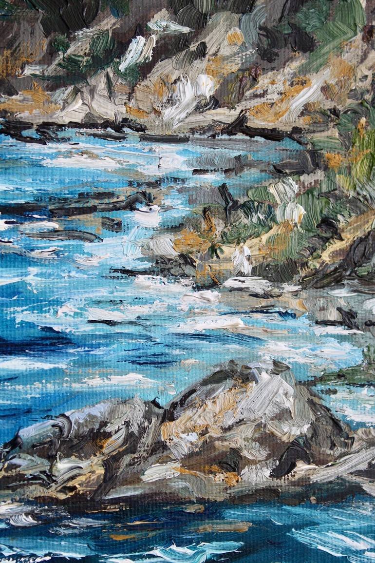 Original Impressionism Seascape Painting by Liza Illichmann