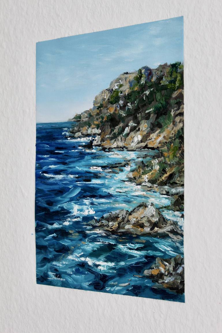 Original Impressionism Seascape Painting by Liza Illichmann