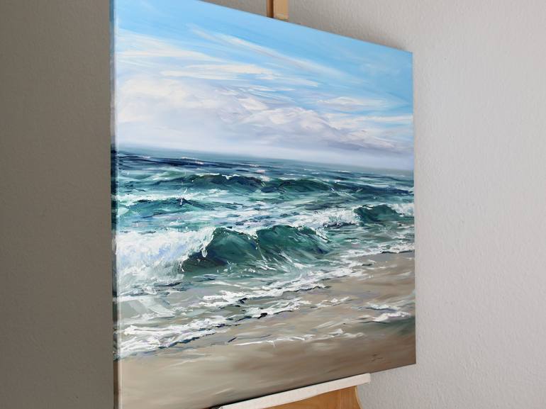 Original Impressionism Seascape Painting by Liza Illichmann