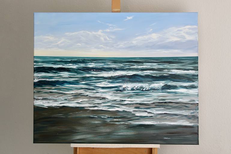 Original Impressionism Seascape Painting by Liza Illichmann