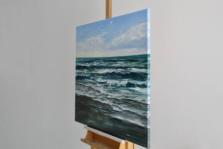 Original Impressionism Seascape Painting by Liza Illichmann