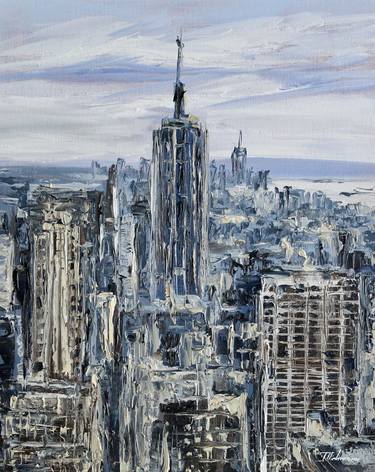 Original Impressionism Cities Painting by Liza Illichmann