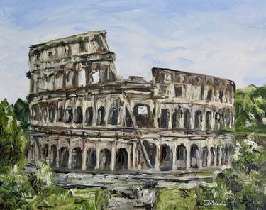 Original Impressionism Architecture Paintings by Liza Illichmann