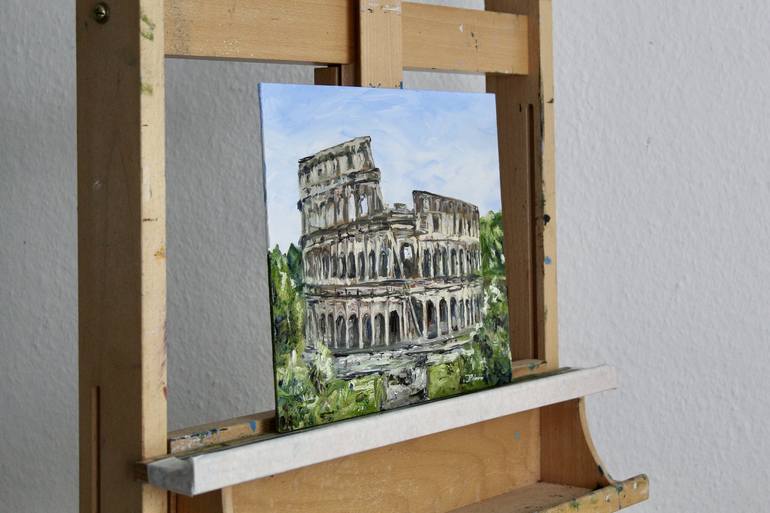 Original Impressionism Architecture Painting by Liza Illichmann